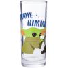 Silver Buffalo Star Wars The Mandalorian The Child Grogu Baby Yoda Gimmie Gimmie Nom Nom 4 Pack Tumbler Glass Set, 10 Ounces