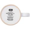 Silver Buffalo Star Wars Trooper Simple Mask Empire Logo Wax Resist 17.5oz Ceramic Pottery Mug(White & Black)