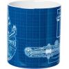 Silver Buffalo Strawberry Shortcake and Custard “Have a Berry Nice Day” Ceramic Mug, 20 Ounces(Blue/Multi)