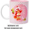 Silver Buffalo Strawberry Shortcake and Custard “Have a Berry Nice Day” Ceramic Mug, 20 Ounces(Pink/Multi)