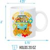 Silver Buffalo Strawberry Shortcake and Custard “Have a Berry Nice Day” Ceramic Mug, 20 Ounces(White/Multi)