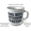 Silver Buffalo The Office Title Sign Ceramic Mug, 20 Ounce(Dwight Bear Beets Battlestar Galactica)