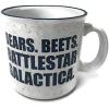 Silver Buffalo The Office Title Sign Ceramic Mug, 20 Ounce(Dwight Bear Beets Battlestar Galactica)