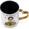 Silver Buffalo The Office Title Sign Ceramic Mug, 20 Ounce(Dwight Metallic Handled Mug)