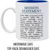 Silver Buffalo The Office Title Sign Ceramic Mug, 20 Ounce(Mission Statement)