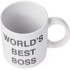 Silver Buffalo The Office Title Sign Ceramic Mug, 20 Ounce(World’s Best Boss)
