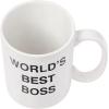 Silver Buffalo The Office Title Sign Ceramic Mug, 20 Ounce(World’s Best Boss Wax Resist)