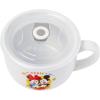 Silver Buffalo The Office Title Sign Ceramic Soup Mug With Vented Plastic Lid, 24 Ounces(Mickey and Minnie Apple a Day)