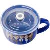 Silver Buffalo The Office Title Sign Ceramic Soup Mug With Vented Plastic Lid, 24 Ounces(The Office Stylized Characters)