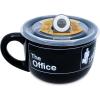 Silver Buffalo The Office Title Sign Ceramic Soup Mug With Vented Plastic Lid, 24 Ounces(The Office Title Sign)