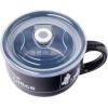 Silver Buffalo The Office Title Sign Ceramic Soup Mug With Vented Plastic Lid, 24 Ounces(The Office Title Sign)