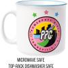 Silver Buffalo The Powerpuff Girls Featuring Bubbles, Blossom, and Buttercup Townsville Ceramic Camper Mug, 20 Ounces(The Powerpuff Girls)