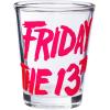 Silver Buffalo Warner Bros Friday The 13th Horror 4 Pack Mini Glass Set, 1.5 Ounces