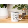 Silver Buffalo Wax Resist Ceramic Pottery Mug, 17 Ounces(17oz (Pack of 2))