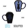 Silver Buffalo Wednesday Addams Give Me a Hand Ceramic Camper Mug, 20 Ounces(Wednesday Addams)