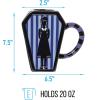 Silver Buffalo Wednesday Addams Give Me a Hand Ceramic Camper Mug, 20 Ounces(Wednesday Addams)