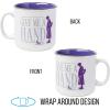 Silver Buffalo Wednesday Addams Give Me a Hand Ceramic Camper Mug, 20 Ounces(Wednesday Give Me a Hand)