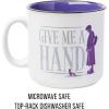 Silver Buffalo Wednesday Addams Give Me a Hand Ceramic Camper Mug, 20 Ounces(Wednesday Give Me a Hand)