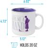 Silver Buffalo Wednesday Addams Give Me a Hand Ceramic Camper Mug, 20 Ounces(Wednesday Give Me a Hand)
