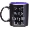 Silver Buffalo Wednesday Addams Give Me a Hand Ceramic Camper Mug, 20 Ounces(Wednesday Not Weird)