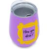 Silver Buffalo Winnie The Pooh Up and Away Double Wall Stainless Steel Stemless Tumbler w/Lid, 10-Ounces(Friends How You Doin Frame)