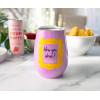 Silver Buffalo Winnie The Pooh Up and Away Double Wall Stainless Steel Stemless Tumbler w/Lid, 10-Ounces(Friends How You Doin Frame)