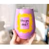 Silver Buffalo Winnie The Pooh Up and Away Double Wall Stainless Steel Stemless Tumbler w/Lid, 10-Ounces(Friends How You Doin Frame)