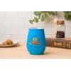 Silver Buffalo Winnie The Pooh Up and Away Double Wall Stainless Steel Stemless Tumbler w/Lid, 10-Ounces(Friends Multi Doodle Icons)