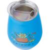 Silver Buffalo Winnie The Pooh Up and Away Double Wall Stainless Steel Stemless Tumbler w/Lid, 10-Ounces(Friends Multi Doodle Icons)