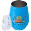Silver Buffalo Winnie The Pooh Up and Away Double Wall Stainless Steel Stemless Tumbler w/Lid, 10-Ounces(Friends Multi Doodle Icons)