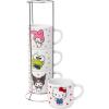 Silver Buffalo Winnie the Pooh 100 Acre Wood Destination 4-Pack Ceramic Mug Stack, 10-Ounces(Kitty and Friends)