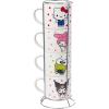 Silver Buffalo Winnie the Pooh 100 Acre Wood Destination 4-Pack Ceramic Mug Stack, 10-Ounces(Kitty and Friends)