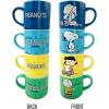 Silver Buffalo Winnie the Pooh 100 Acre Wood Destination 4-Pack Ceramic Mug Stack, 10-Ounces(Peanuts Comic Strip)