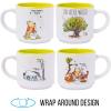 Silver Buffalo Winnie the Pooh 100 Acre Wood Destination 4-Pack Ceramic Mug Stack, 10-Ounces(Winnie the Pooh)