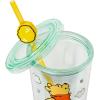 Silver Buffalo Winnie the Pooh Hunny Pot Green Cold Cup with Reusable Straw and Lid, 24 Ounces(24 Ounces)