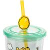 Silver Buffalo Winnie the Pooh Hunny Pot Green Cold Cup with Reusable Straw and Lid, 24 Ounces(24 Ounces (Pack of 12))