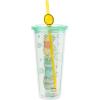 Silver Buffalo Winnie the Pooh Hunny Pot Green Cold Cup with Reusable Straw and Lid, 24 Ounces(24 Ounces (Pack of 12))
