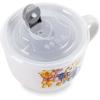 Silver Buffalo Winnie the Pooh We Are Family Ceramic Soup Mug w Vented Plastic Lid, 24 Ounces