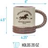 Silver Buffalo Yellowstone Dutton Ranch Montana Rope Ceramic 3D Sculpted Mug, 20 Ounces
