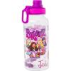 Silver Buffalo Bratz Airbrush Featuring Yasmin, Sasha, Jade, and Cloe Twist Spout Plastic Water Bottle with Stickers You Stick Yourself, 32 Ounces(Bratz Airbrush)