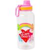 Silver Buffalo Bratz Airbrush Featuring Yasmin, Sasha, Jade, and Cloe Twist Spout Plastic Water Bottle with Stickers You Stick Yourself, 32 Ounces(Care Bears Rainbow Heart)