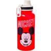 Silver Buffalo Bratz Airbrush Featuring Yasmin, Sasha, Jade, and Cloe Twist Spout Plastic Water Bottle with Stickers You Stick Yourself, 32 Ounces(Disney Mickey Classic Varsity)