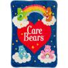 Silver Buffalo Care Bears Plush Fleece Throw Blanket 45″ x 60″ 250 GSM(Care Bears and Heart Logo)