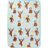 Silver Buffalo Care Bears Plush Fleece Throw Blanket 45″ x 60″ 250 GSM(Curious George Bananas)