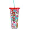 Silver Buffalo Care Bears Rainbow Stars Gold Confetti Cold Cup Featuring Funshine, Grumpy, Good Luck, Bedtime, Cheer, and Tenderheart Bears, 32 Ounces(Child Heart)