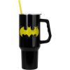 Silver Buffalo Chucky Wanna Play Stainless Steel Tumbler with Handle and Straw, Fits in Standard Cup Holder, 40 Ounces(Batman)