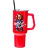 Silver Buffalo Chucky Wanna Play Stainless Steel Tumbler with Handle and Straw, Fits in Standard Cup Holder, 40 Ounces(Chucky Wanna Play)