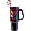 Silver Buffalo Chucky Wanna Play Stainless Steel Tumbler with Handle and Straw, Fits in Standard Cup Holder, 40 Ounces(Five Night at Freddy’s Special Delivery)