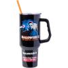 Silver Buffalo Chucky Wanna Play Stainless Steel Tumbler with Handle and Straw, Fits in Standard Cup Holder, 40 Ounces(Halloween II)