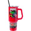 Silver Buffalo Chucky Wanna Play Stainless Steel Tumbler with Handle and Straw, Fits in Standard Cup Holder, 40 Ounces(Marvel Avengers)